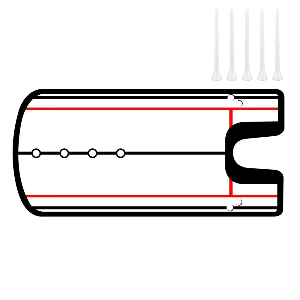 Perfect Your Putting with the Golf Alignment Mirror - Essential Training Aid for Accurate Eye Line and Stroke!