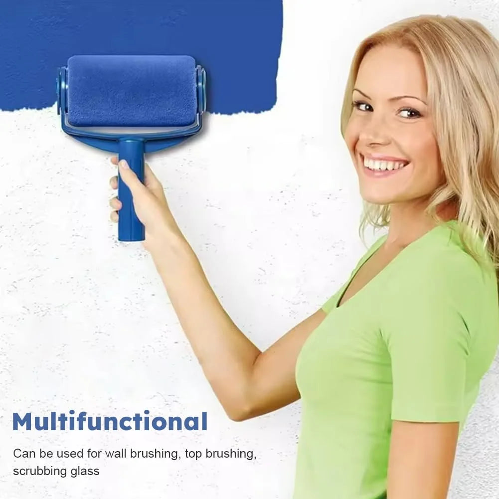 Refillable Paint Roller, DIY Home Wall Decorate Runner, Ceiling Paint Roller No Drip Kit Roller Paint Brush for Painting Ceilings Walls(8.07X6.3 Inch)