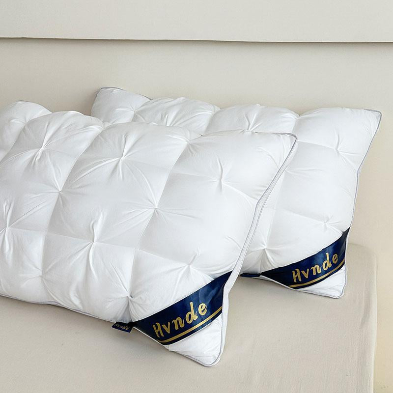 Hotel Collection Bed Pillows , Soft & Fluffy Pillow with down Alternative Filling, Gusseted Pillow for Back, Stomach or Side Sleepers,Pink,Gray,White