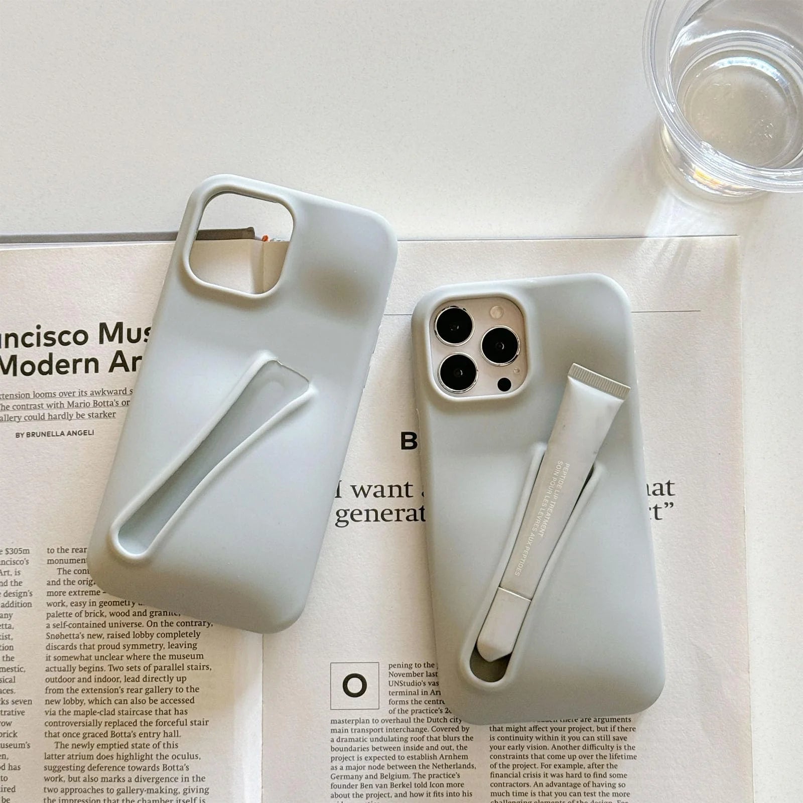 Universal Lip Gloss Phone Case - Lipstick Phone Case Liquid Silicone Camera Protection Lipstick Lip Glaze Phone Case Compatible with Iphone 14 15 Pro Max