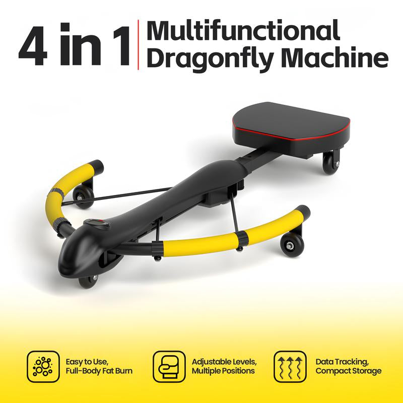 Foldable Core and Abdominal Trainer, Ab Trainer, Rowing Exercise Equipment, Dragonfly Machine Workout Tool, Ideal for Home Gym Fitness,Foldable Ab Workout Machine,Fathersdaygifts Adjustable