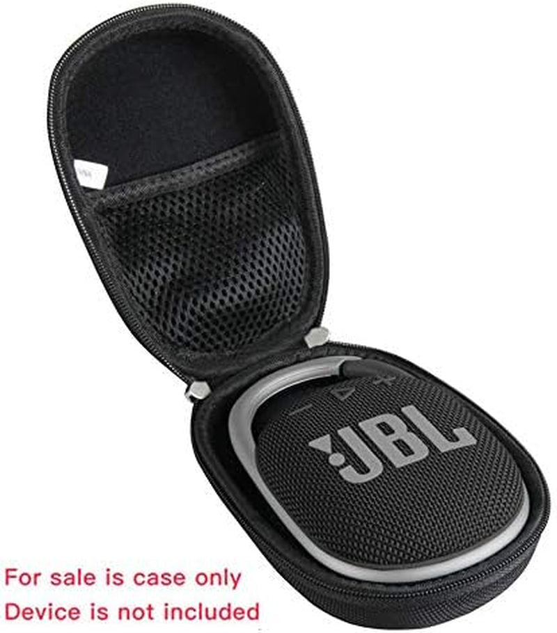 Premium Hard Travel Case for JBL Clip 4 & 5 Portable Mini Bluetooth Speakers - Sleek Black Design