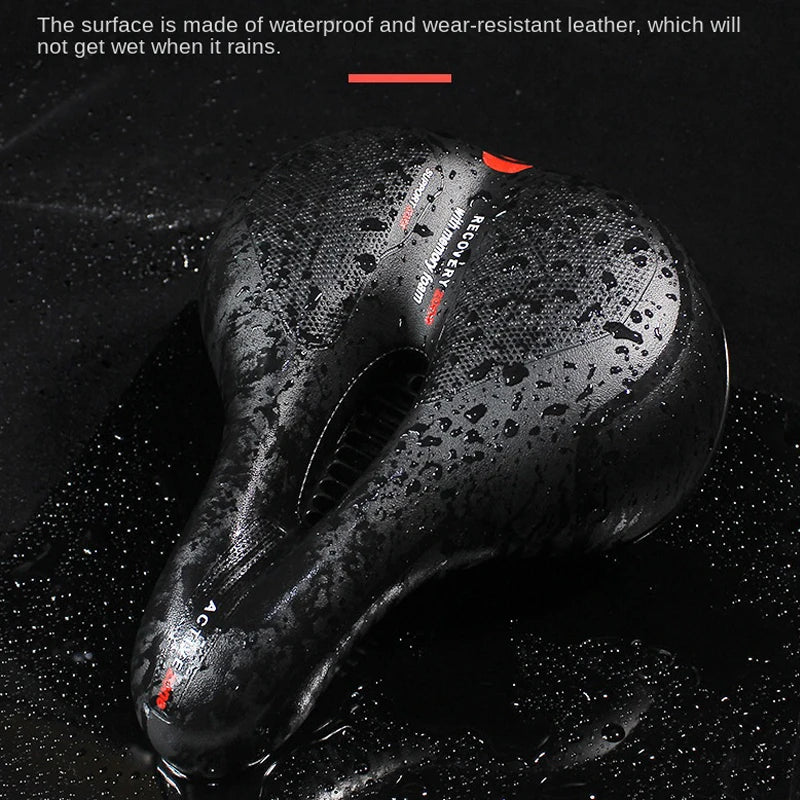 Hollow Breathable Bicycle Saddle MTB Road Bike Saddle Shock Absorbing Comfortable Big Butt Bike Seat Bicycle Accessories