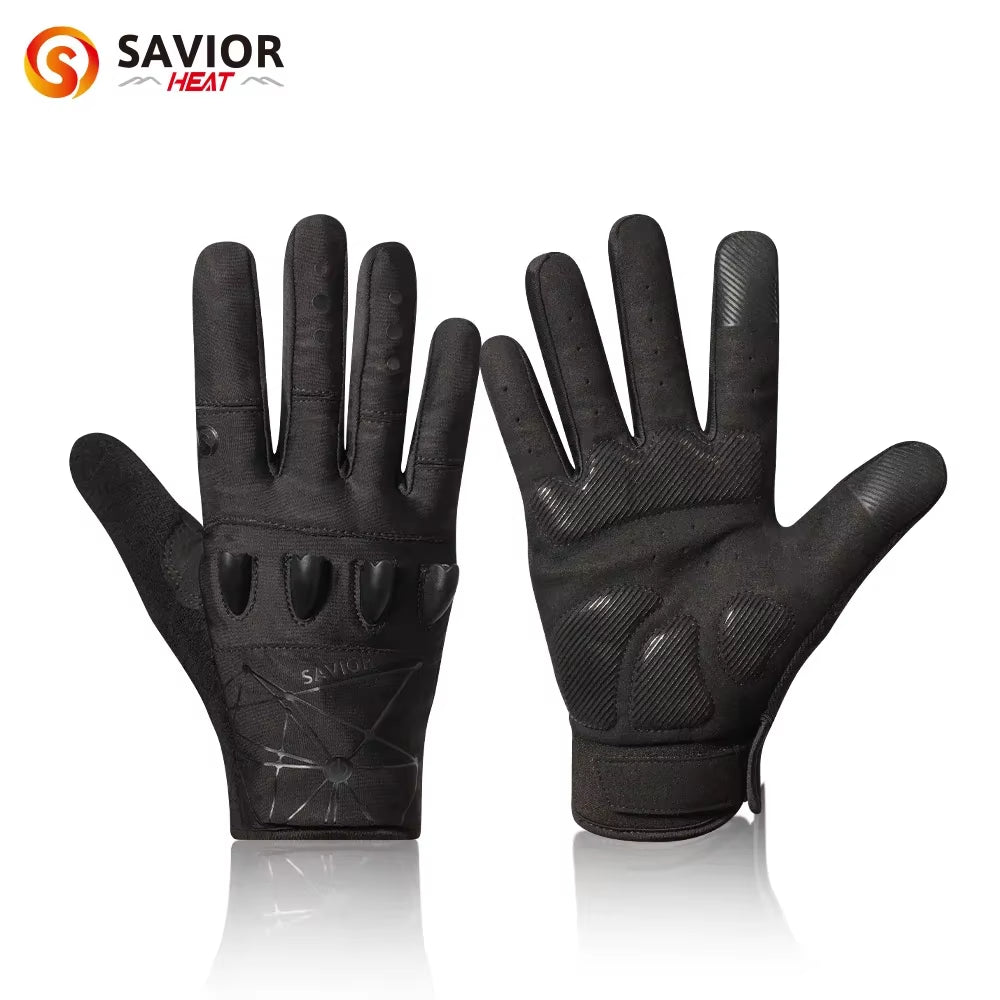 Savior Outdoor Sports Cycling Gloves Half Finger LED Gloves Nightview Rechargeable Flashlight Luminous Breathable Summer Spring