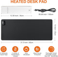 Heated Mouse Pad Warm Desk Large Mat 3 Levels Heating Gaming Foot Warmer Home