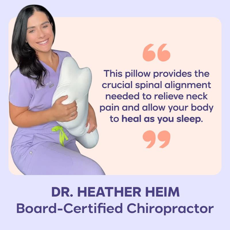 Mellow Sleep Cloudalign Ergonomic Cervical Pillow Dual-Height Memory Foam with Cooling Pillowcase for Side Back & Stomach Sleepers Best Pillow 2025 Awarded